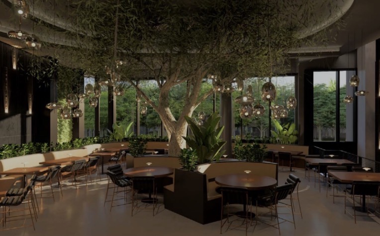 Sally's Apizza dining interior